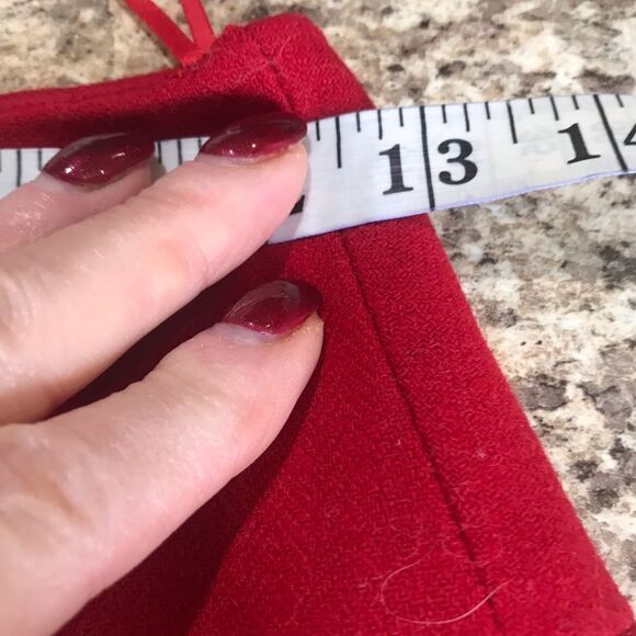 J Crew Red Wool Skirt Size 0 - Picture 5 of 9